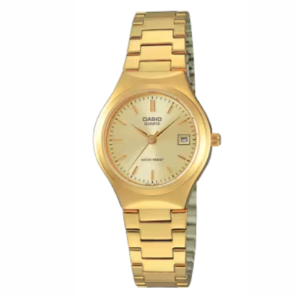 Casio General LTP-1170N-9A Gold Stainless Steel Band Women Watch